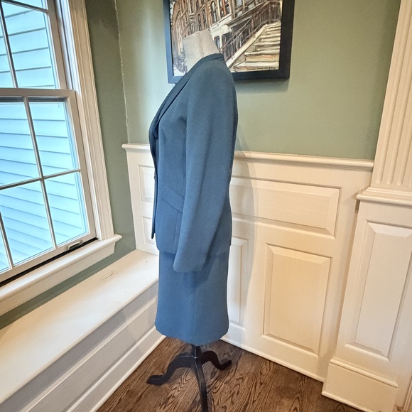 Kasper Teal business suit set teal blazer and teal skirt in Green blue - Picture 3 of 7